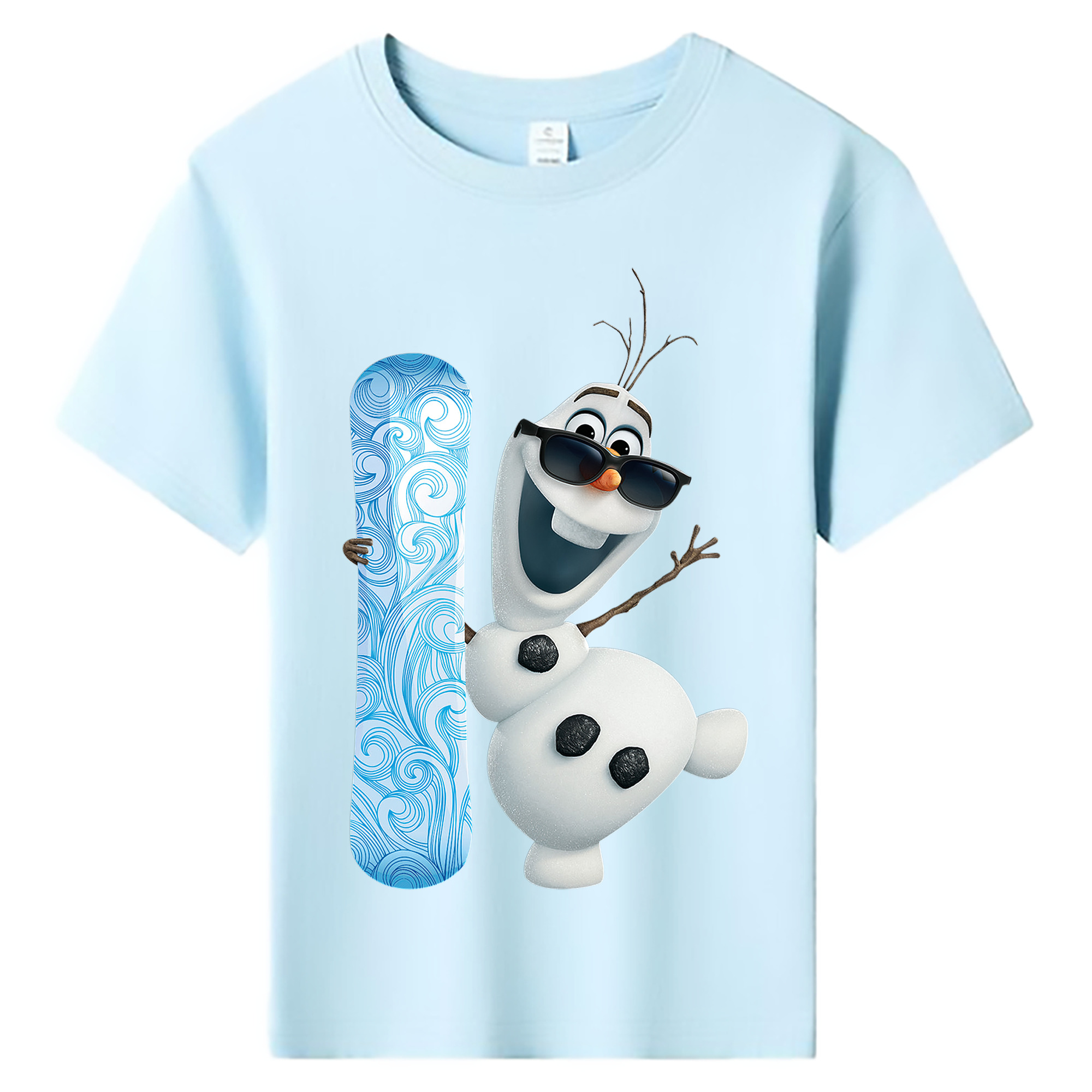 （画像用） アナと雪の女王 アンナ エルサ Frozen Anna Elsa 綿100％キッズTシャツ（フロントプリント）